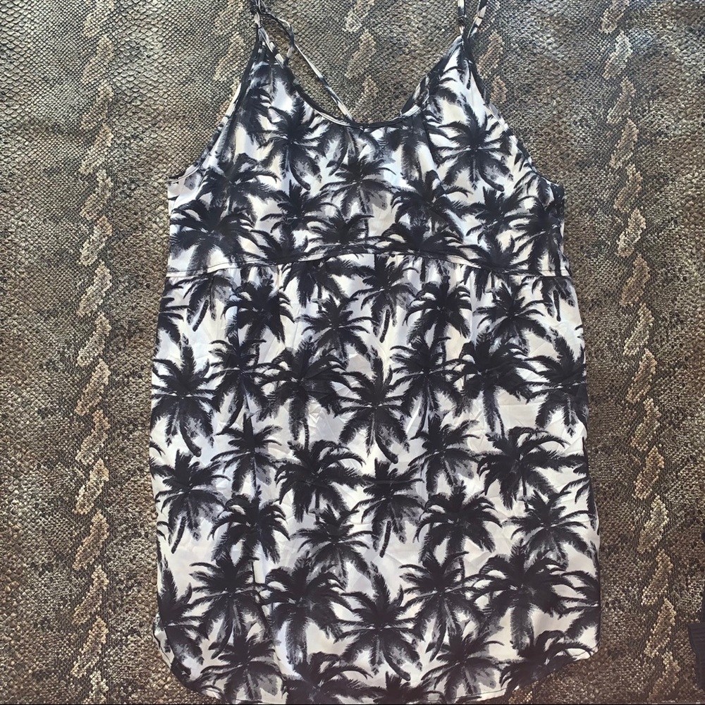Amuse palm tree dress size large